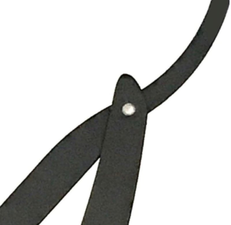 blume Straight Edge Razor for Men Shaving and Professional Barbers – Matte Black Light Weight Single Blade Razor - Moustache & Beard Shaving - Japanese Stainless Steel (Black) - Image 5