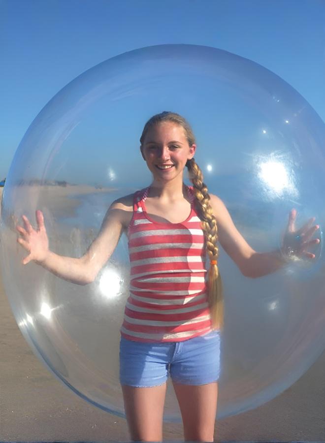 جودي بلاي كرة الفقاعة الشفافة العملاقة للأطفال - لعبة نفخ كبيرة وممتعة وملونة - Image 3
