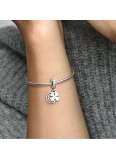 PANDORA Good luck silver dangle with clear cubic zirconia  - Image 2