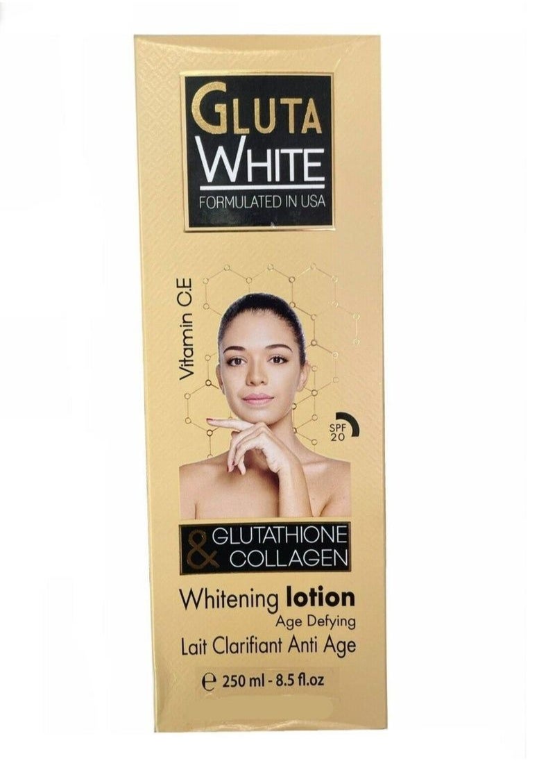 Gluta Gluta White Glutathione and Collagen Whitening Body Lotion 250ml 