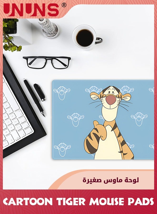 UNUNS Cartoon Tiger Mouse Pads,Cute Funny Animal Mousepad For Office/Home,Computer Laptop PC Gaming, Mouse Mat With Precision Stitched Edge,Non-Slip Rubber Mice Mat For Women Kids, 9.5"x7.9"x0.12"  - Image 2