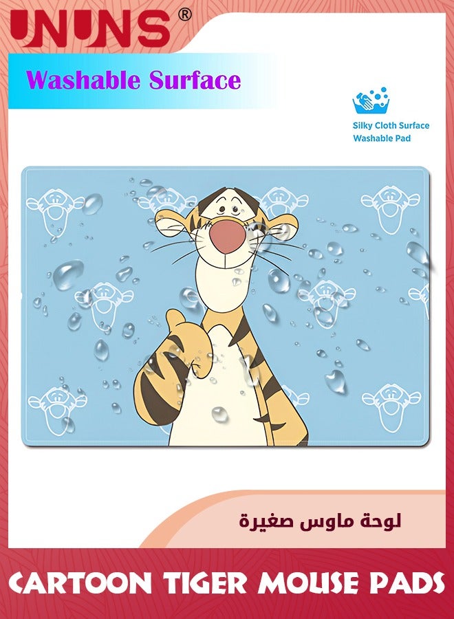 UNUNS Cartoon Tiger Mouse Pads,Cute Funny Animal Mousepad For Office/Home,Computer Laptop PC Gaming, Mouse Mat With Precision Stitched Edge,Non-Slip Rubber Mice Mat For Women Kids, 9.5"x7.9"x0.12"  - Image 3