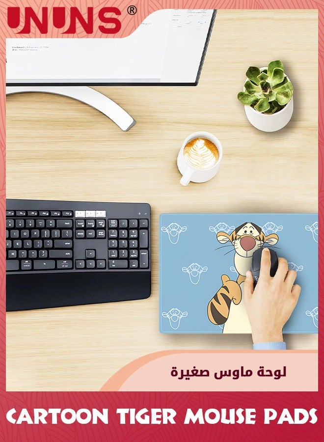 UNUNS Cartoon Tiger Mouse Pads,Cute Funny Animal Mousepad For Office/Home,Computer Laptop PC Gaming, Mouse Mat With Precision Stitched Edge,Non-Slip Rubber Mice Mat For Women Kids, 9.5"x7.9"x0.12"  - Image 5