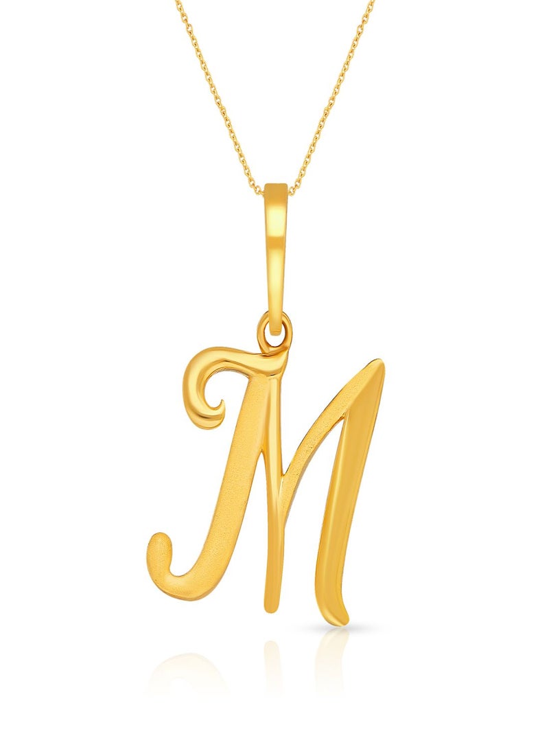 Malabar Gold and Diamonds 22k 916 Purity Gold Pendant for Women DZPN180MY  - Image 1