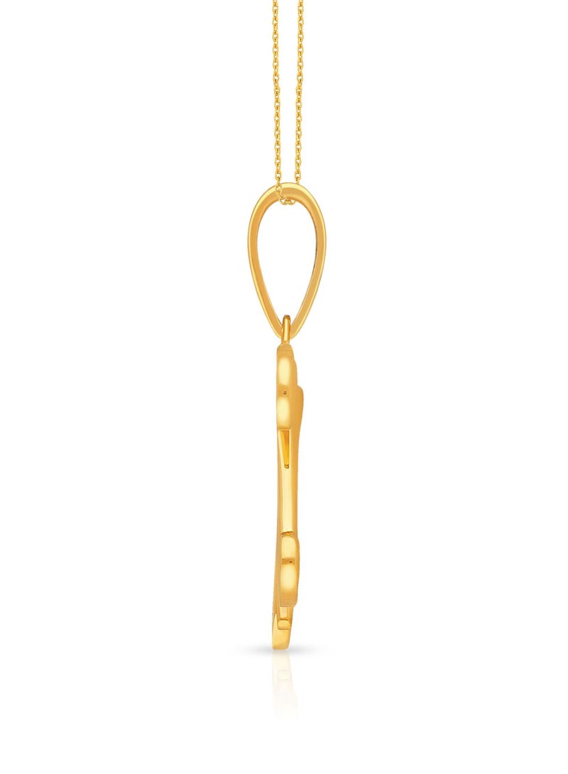 Malabar Gold and Diamonds 22k 916 Purity Gold Pendant for Women DZPN180MY  - Image 3