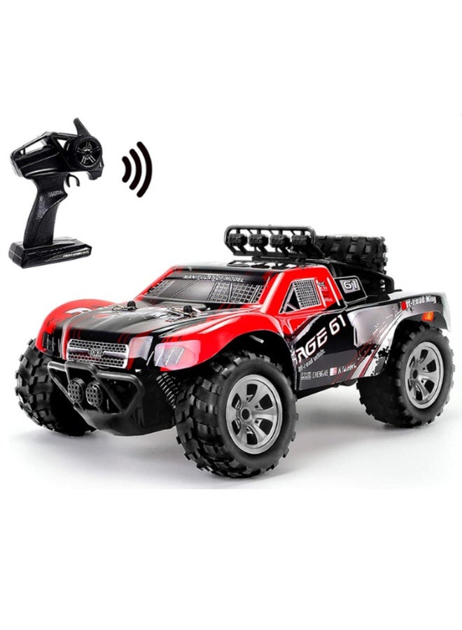 1:18 Scale RC Truck, 4x4 Off-Road Fast Electric Hobby Grade Short Course RC Car with 1 Rechargeable Battery - Image 1