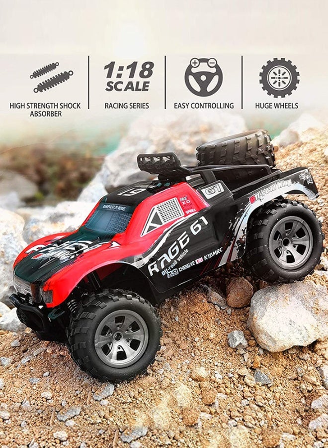 1:18 Scale RC Truck, 4x4 Off-Road Fast Electric Hobby Grade Short Course RC Car with 1 Rechargeable Battery - Image 5