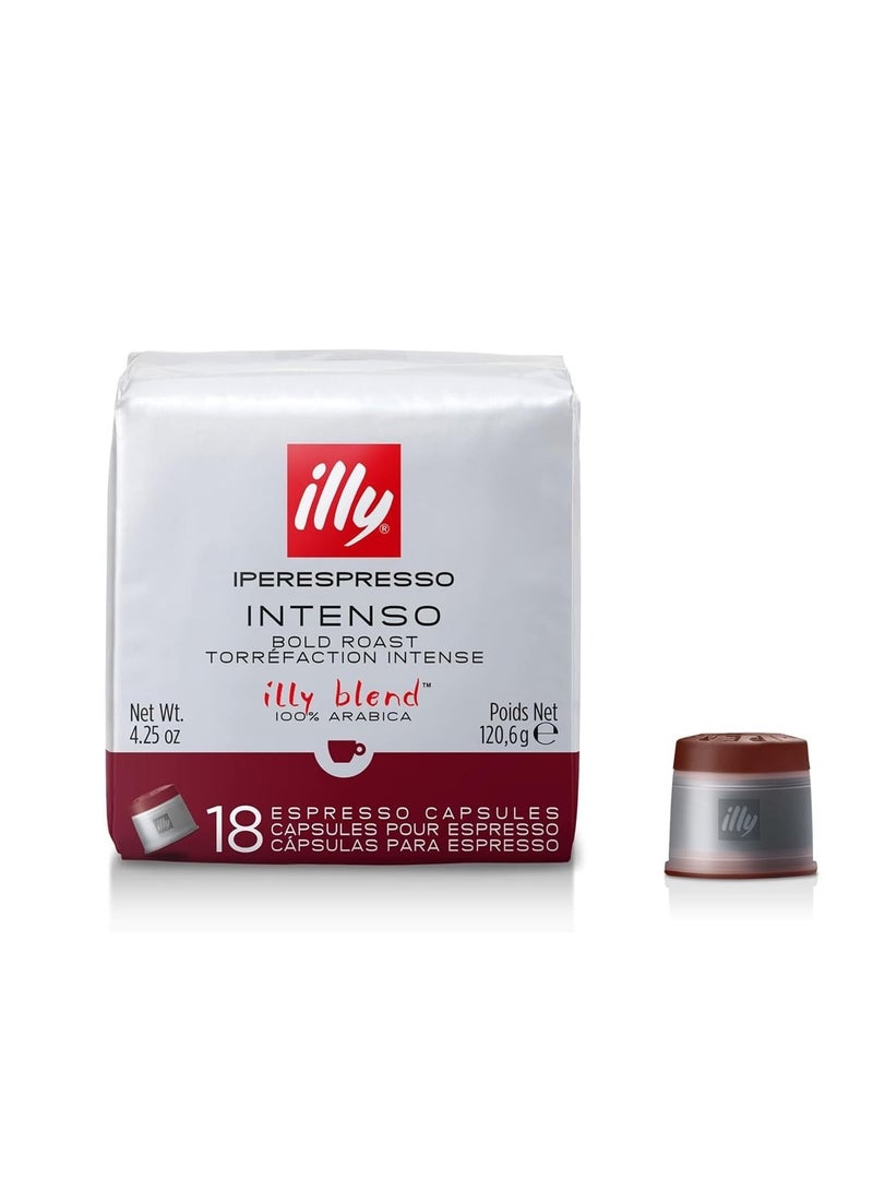 Illy كبسولات قهوة illy Iperespresso Intenso – تحميص داكن، غنية الجسم 100% أرابيكا، كبسولات فردية – عبوة من 4 - Image 2