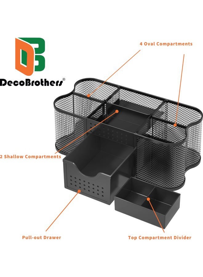 Deco Brothers DECOBROS Desk Supplies Organizer Caddy, Black - Image 2