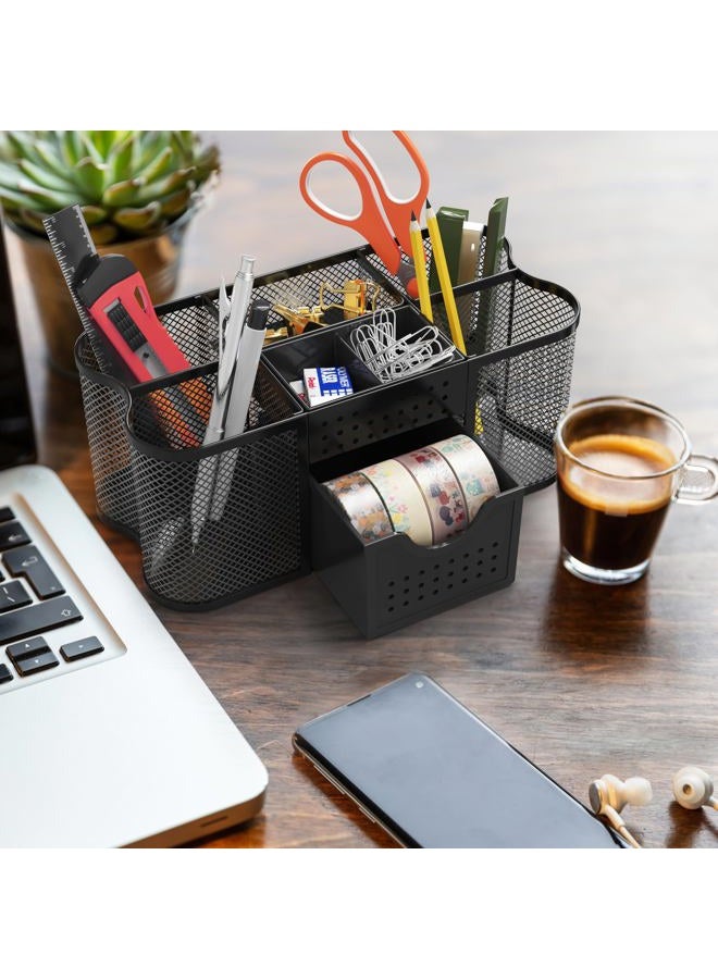 Deco Brothers DECOBROS Desk Supplies Organizer Caddy, Black - Image 3