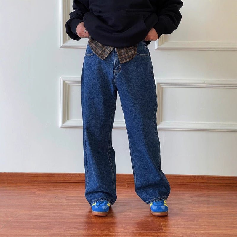 Unisex Casual Daily Denim Jeans - Image 3
