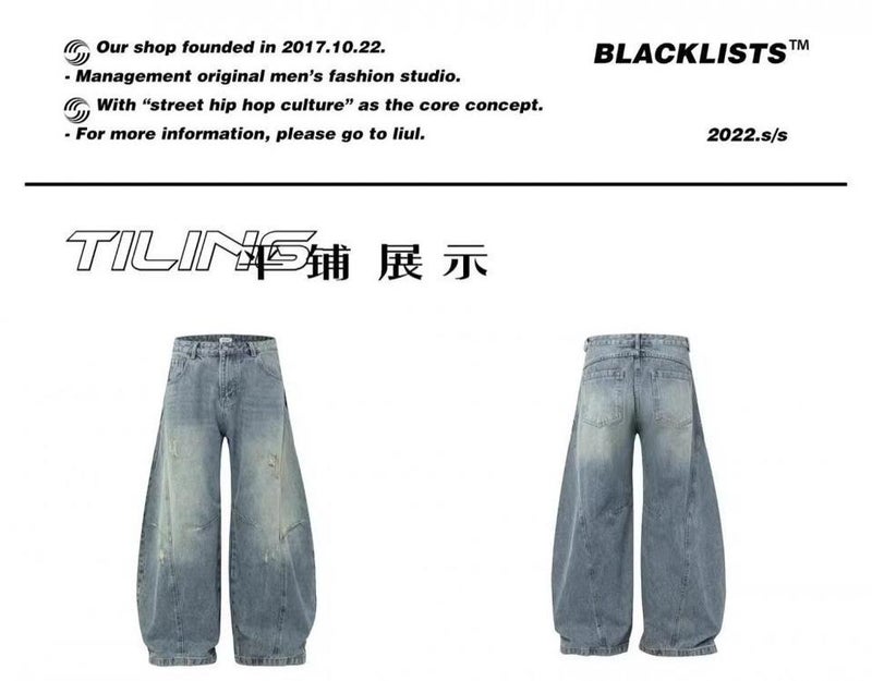 Unisex Casual Daily Denim Jeans - Image 5