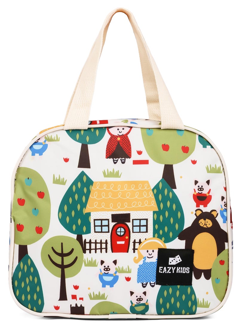 Eazy Kids حقيبة غداء باندا مع مادة متينة ومريحة - بيضاء - Image 2