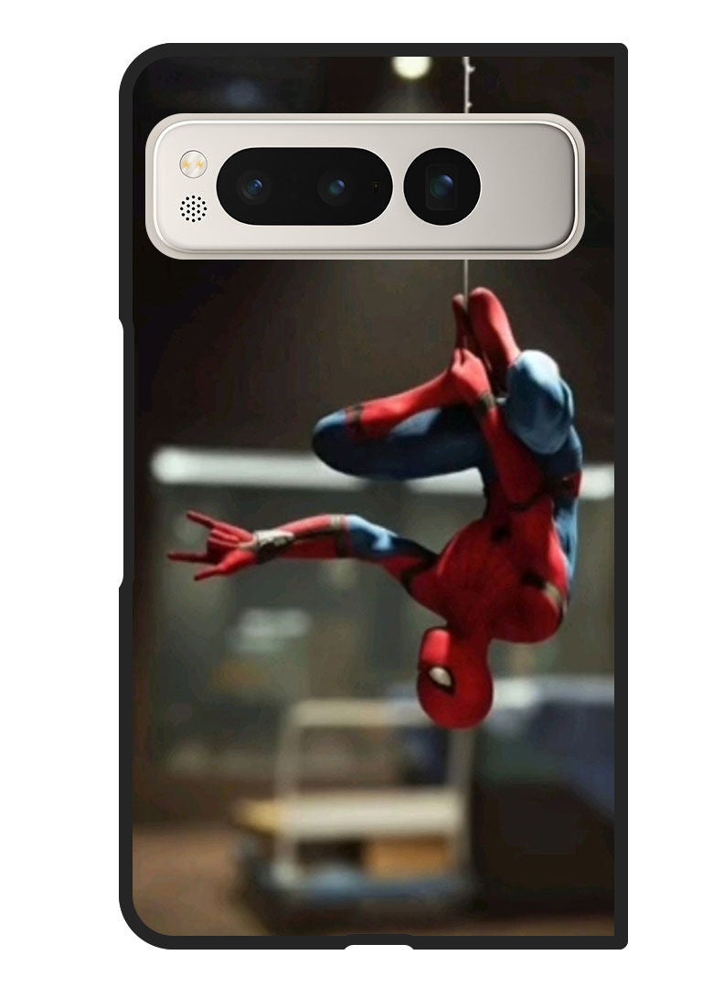 Theodor Protective Case Anti Scratch Shock Proof Bumper Cover for Google Pixel Fold Spider Haning - Image 1