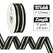 HUIHUANG Striped Cotton Ribbon Black Gold Graduation Ribbon 1 inch x 10 Yards Black Cotton with Metallic Gold Stripe for Gift Wrapping DIY Crafts Christmas Decor Wreath Bows Invitations - Image 4