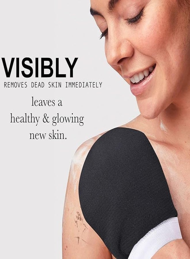 FLERIFIC Exfoliating bath Glove For Dead Skin Body | Scrub Glove For Dead Skin Black| Gentle on the Skin | Improves circulation stimulates | Unisex | Easy to Use - Image 2