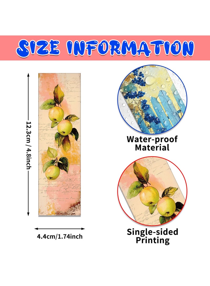 30 Pcs Vintage Bookmarks Aesthetic Cute Pretty Paper Bookmarks for Book Lovers Butterfly Flower Plant Bookmark for Women Elegant Pattern Book Markers for Reading Fantasy Natural Style Book Accessories - Image 4