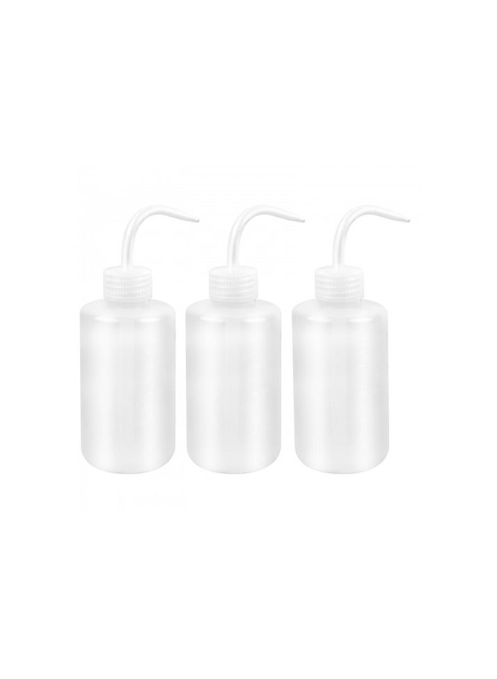 3Pcs 250ml Squeeze Watering Bottles – Transparent Plastic Irrigation Bottle with Curved Nozzle for Succulents, Bonsai, and Indoor Plants - Image 1