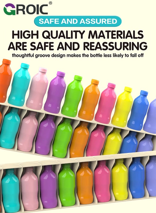 GROIC Bottle Color Match Game, Fun Family Board Game for Kids 8-12, 2-4 Player Bottle flip Game for Kids and Adults with 20 bottles - Image 2