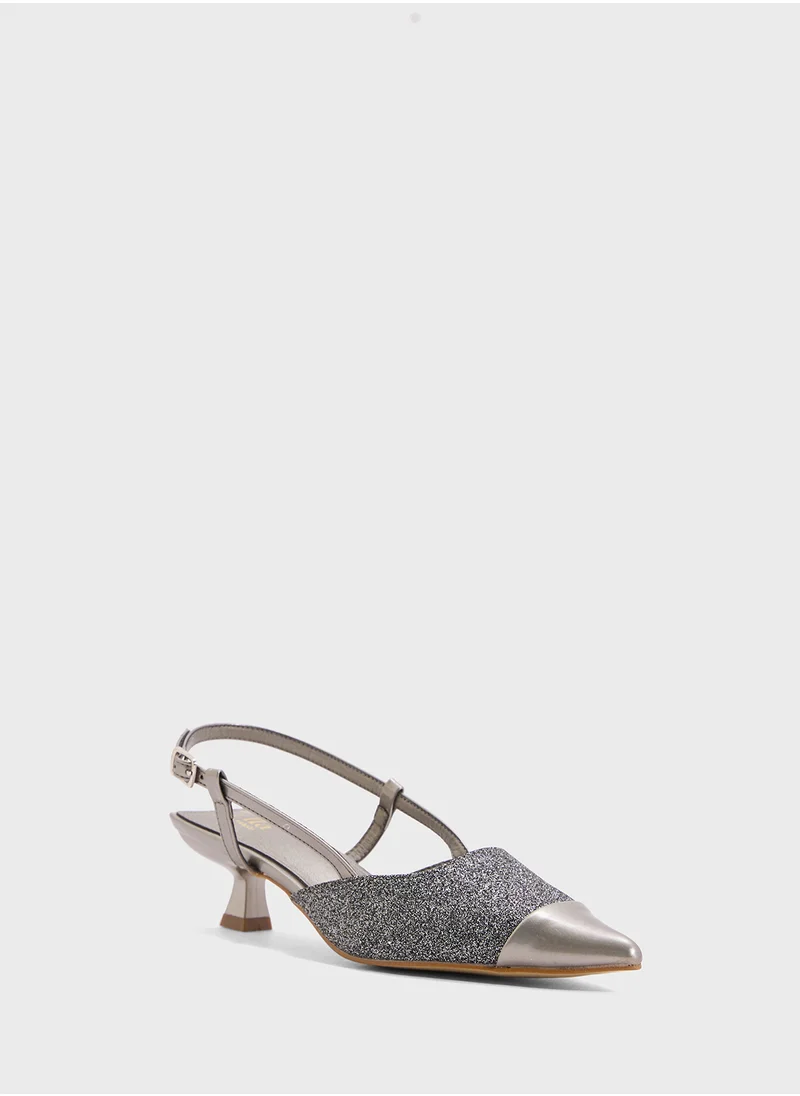 ELLA Sling Back Heeled Pump