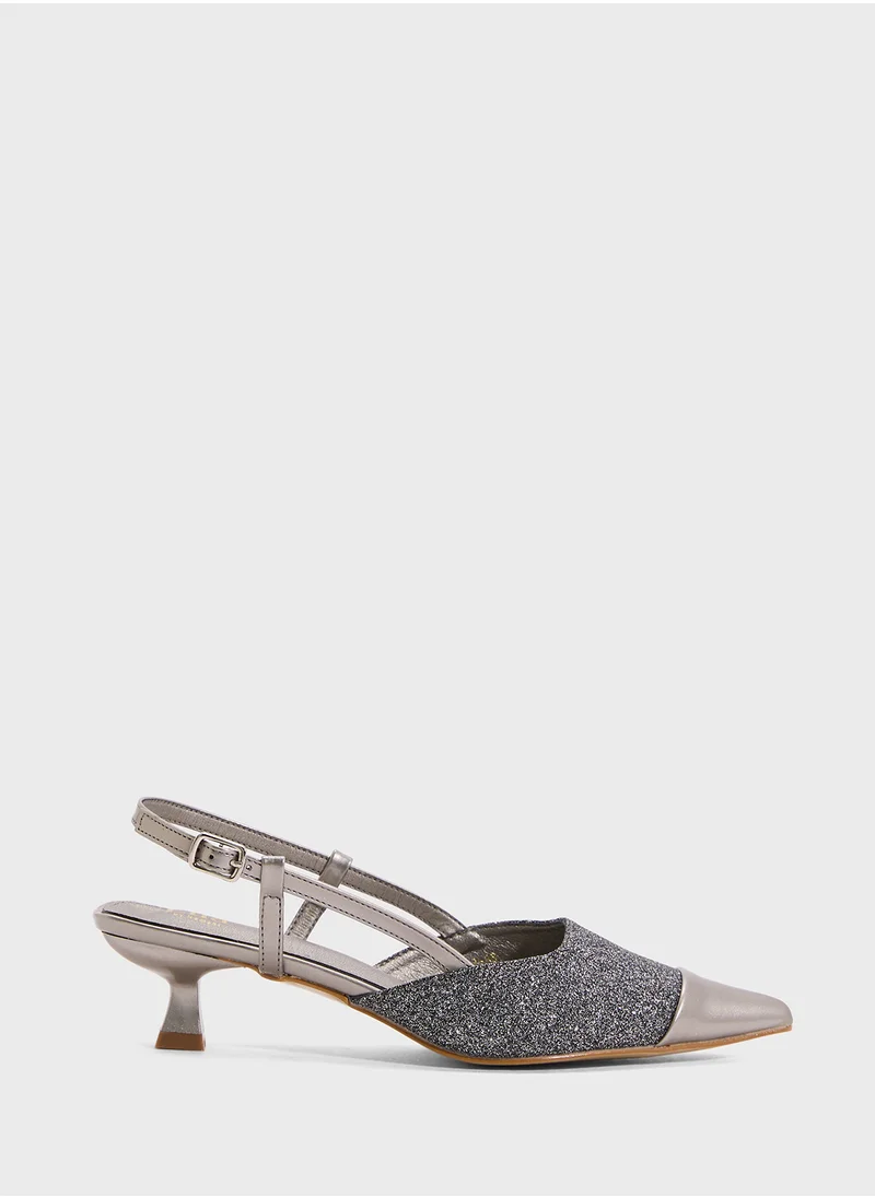 ELLA Sling Back Heeled Pump