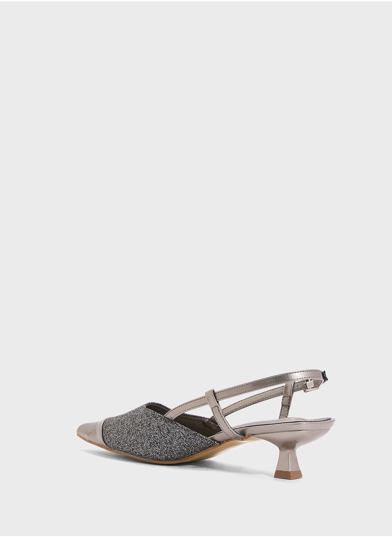ELLA Sling Back Heeled Pump  - Image 3