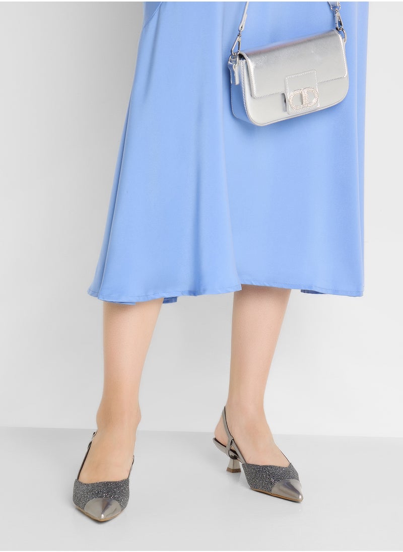 ELLA Sling Back Heeled Pump  - Image 5