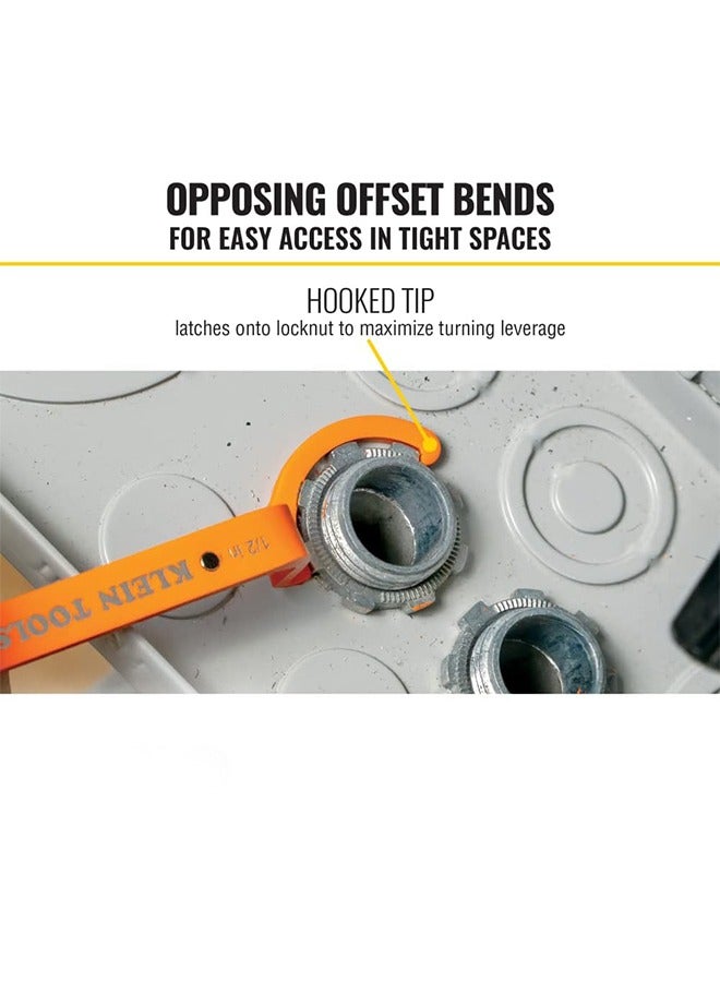 general Conduit Lockout Wrench Set, 50900R , Tighten and Loosen Locknuts in Tight Spaces, 1/2, 3/4 and 1-Inch, Offset Bends, 3-Piece - Image 3
