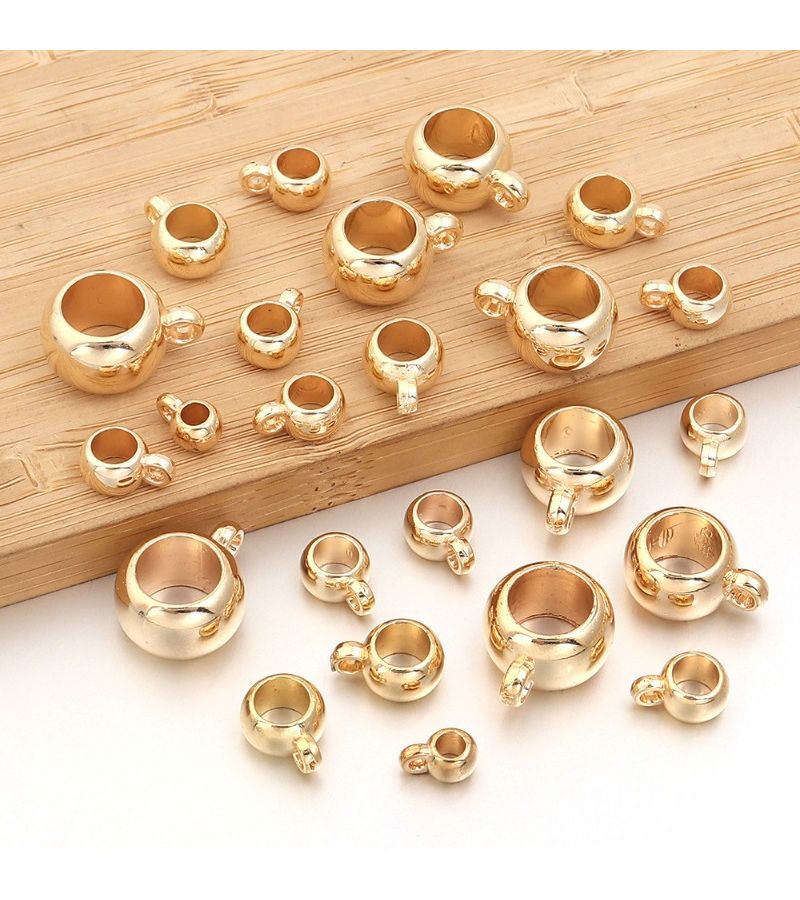 White K 10mm Large Hole Plastic Beads 100pcs For Bracelet Necklace Jewelry Making - Image 5