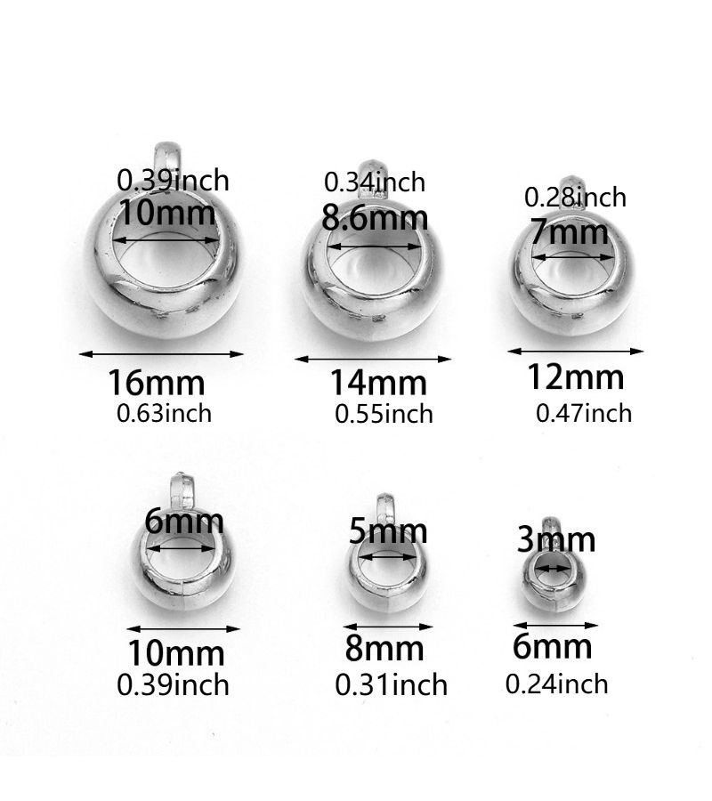 White K 10mm Large Hole Plastic Beads 100pcs For Bracelet Necklace Jewelry Making - Image 3