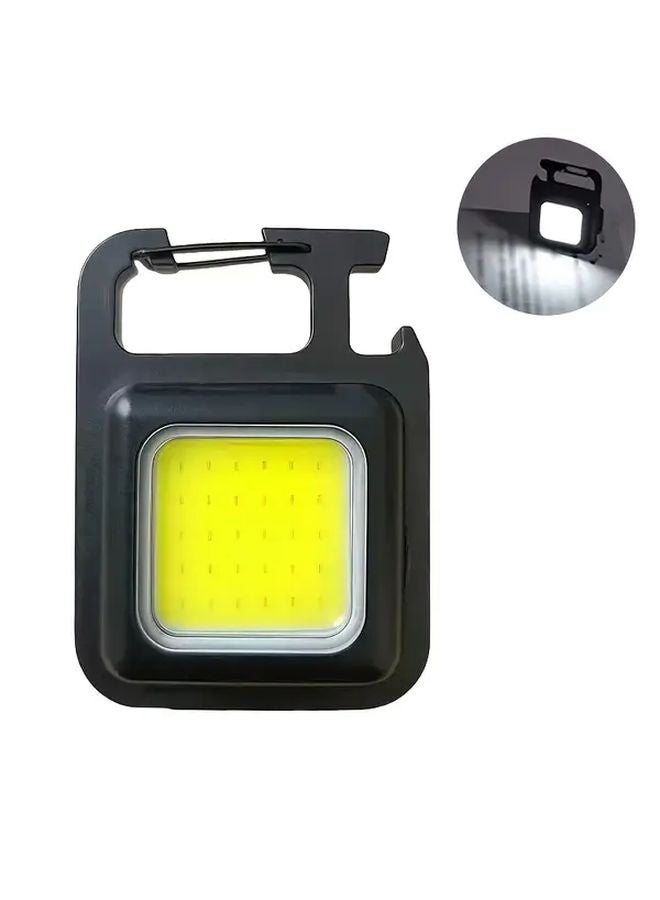 Mini Keychain Lamp USB Rechargeable Hands Free LED Flashlight Magnetic Adjustable For Camping Fishing - Image 1