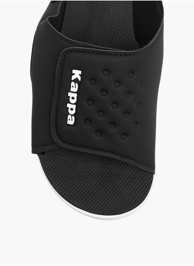Boys' Logo Detail Sandals with Hook and Loop Closure