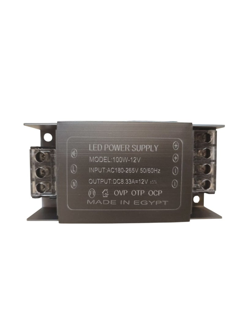LED Power Supply for LED Profiles – 12V DC, 33–50A Options | IP20, Made in Egypt - Image 1
