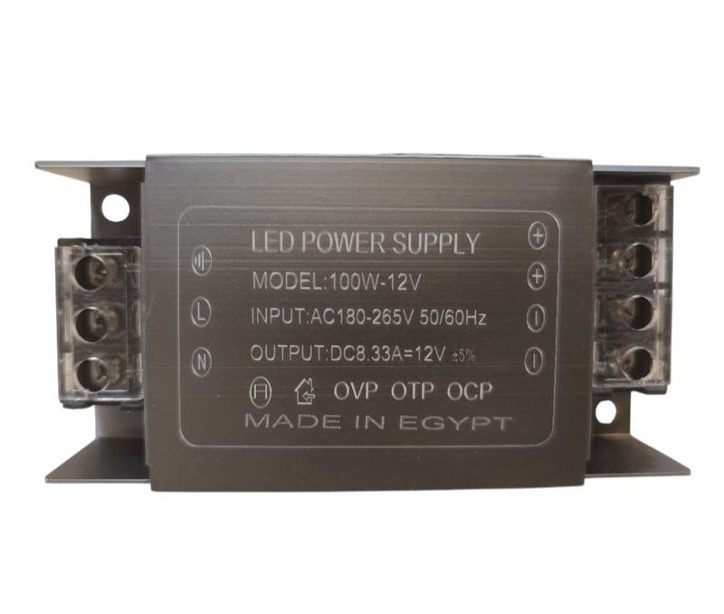 LED Power Supply for LED Profiles – 12V DC, 33–50A Options | IP20, Made in Egypt - Image 1