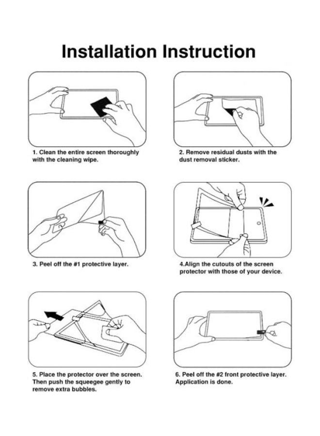 NIBEMINENT Scratch Resistant Tempered Glass Full Cover Tablet Screen Protector For Microsoft Surface Pro 6 / 5/4 12.3inch Clear - Image 3