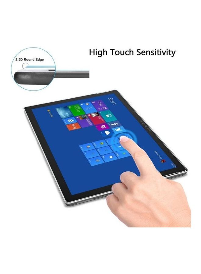 NIBEMINENT Scratch Resistant Tempered Glass Full Cover Tablet Screen Protector For Microsoft Surface Pro 6 / 5/4 12.3inch Clear - Image 4