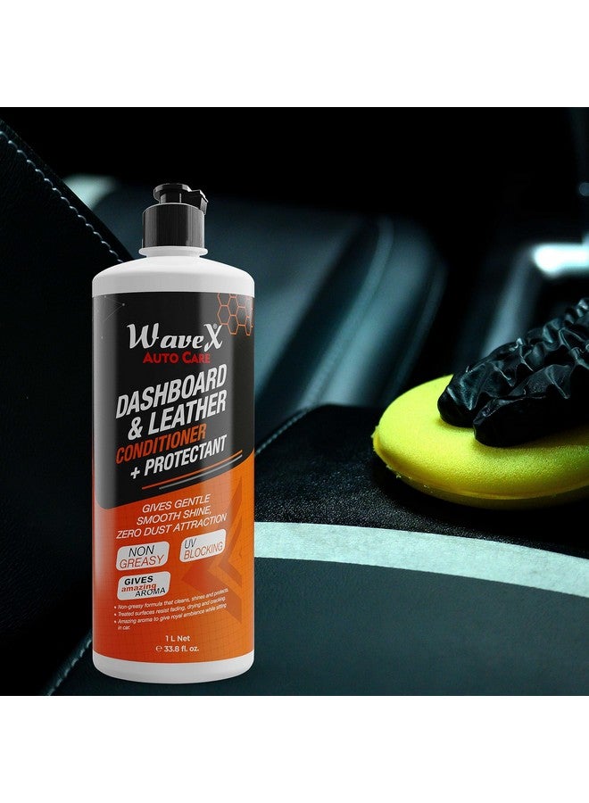 WAVEX Dashboard Polish And Leather Conditioner + Protectant (1L) Car Dashboard Polish | Car Polish For Interior Plastic, Leather, Vinyl & Rubber | Dashboard Polish That Protects, Shines & Conditions - Image 4