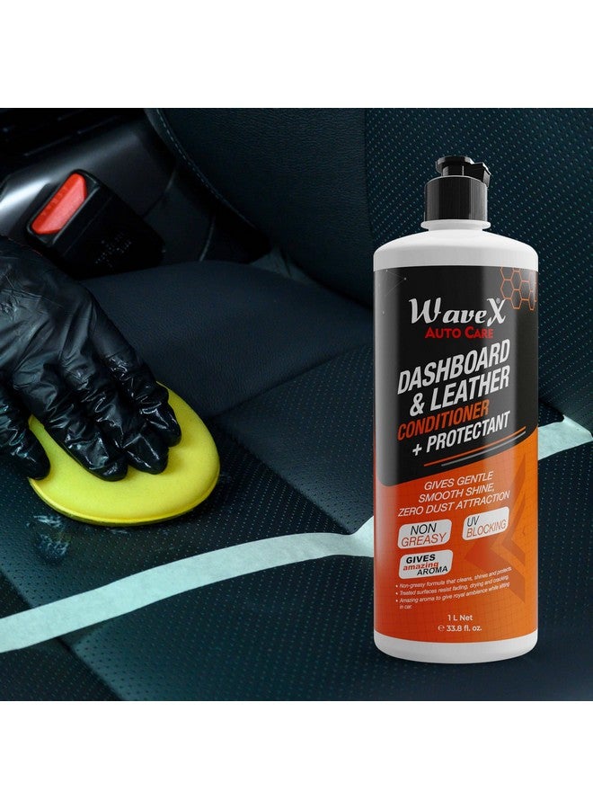 WAVEX Dashboard Polish And Leather Conditioner + Protectant (1L) Car Dashboard Polish | Car Polish For Interior Plastic, Leather, Vinyl & Rubber | Dashboard Polish That Protects, Shines & Conditions - Image 5