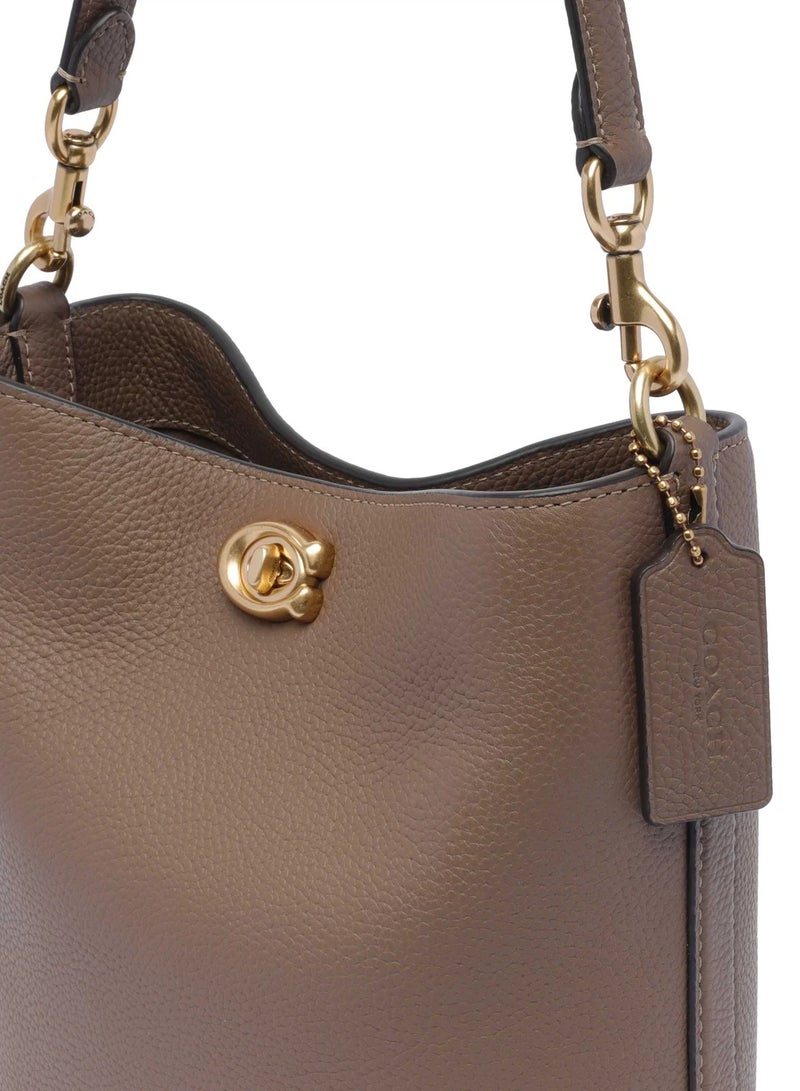 كوتش اوت ليت حقيبة دلو ناعمة من COACH Willow مقاس 19 - Image 3