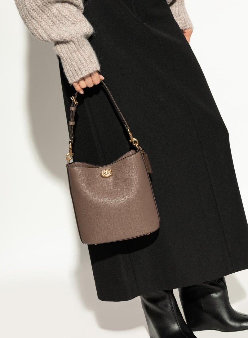 كوتش اوت ليت حقيبة دلو ناعمة من COACH Willow مقاس 19 - Image 5