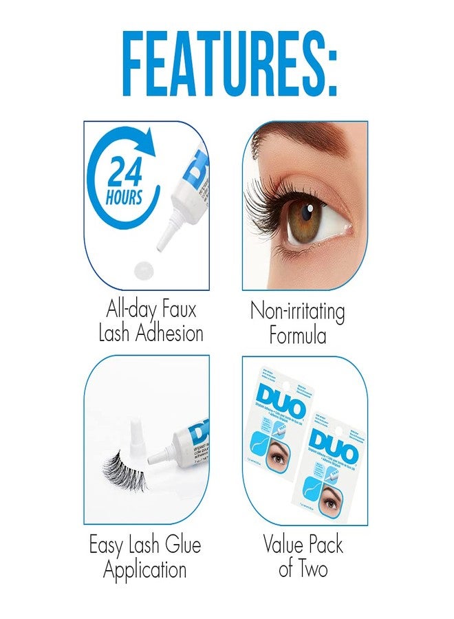 Duo Lash Adhesive, Clear, 0.25 Ounce (Pack of 2) - Image 4