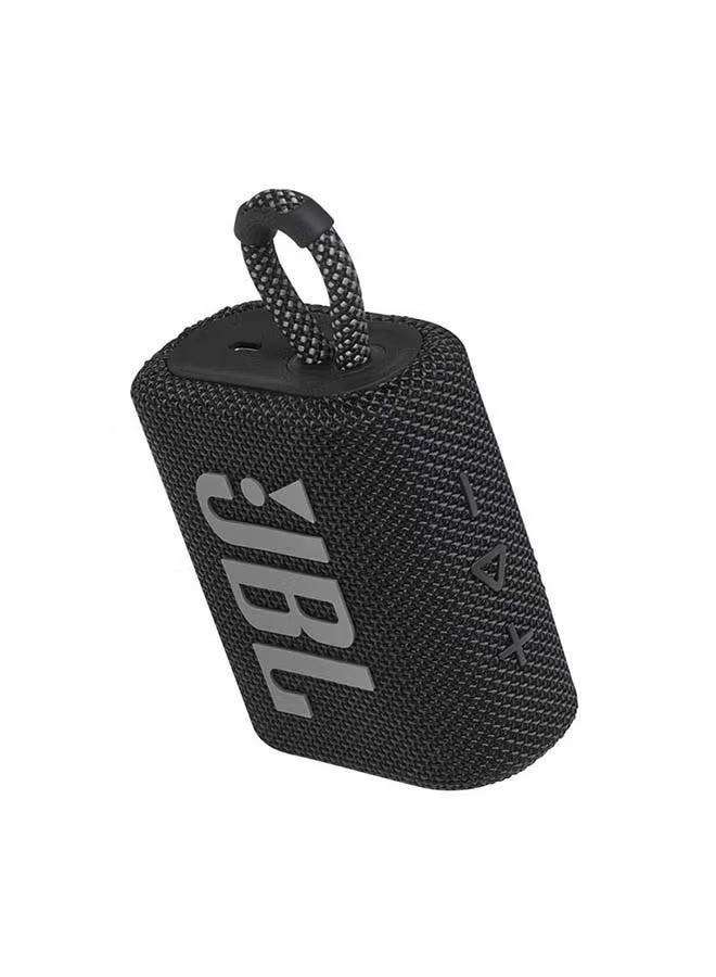 JBL GO 3 Portable Bluetooth Speaker Black - Image 1