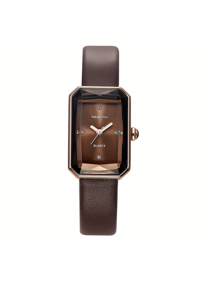 New Square Mirror Women's Fashion Minimalist Elegant Wristwatch - Image 1