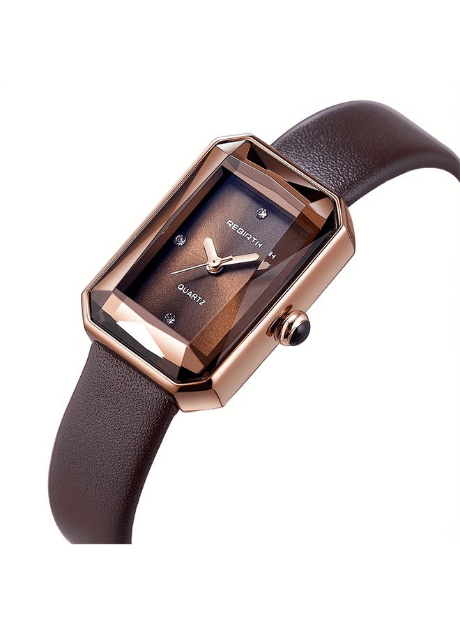 New Square Mirror Women's Fashion Minimalist Elegant Wristwatch - Image 2