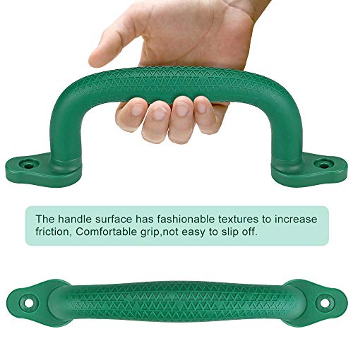 Dolibest Set of 4 Safety Playground Handles,Swing Set Kids Safety Hand Grips for Playset, Climbing Frame, Play House,Climbing Frame, Play House Handles(Green) - Image 4