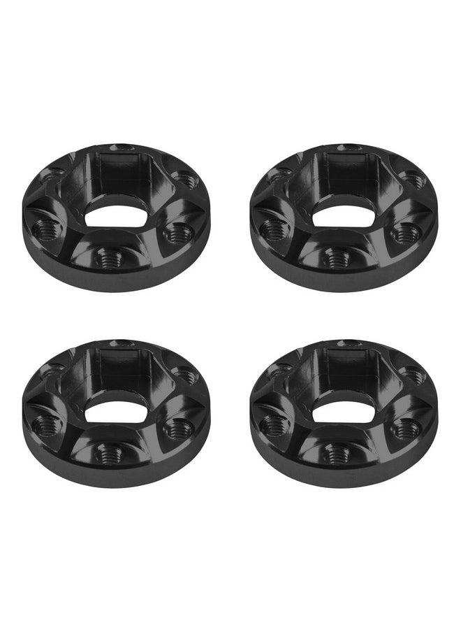 Vgoohobby - Metal Rc 12Mm Wheel Hex Hub Extension Combiner Compatible With 1.9/2.2Inch Wheel Rim Axial Scx10 Traxxas Trx4 D90 1/10 Rc Crawler (6Mm, Black) - Image 1