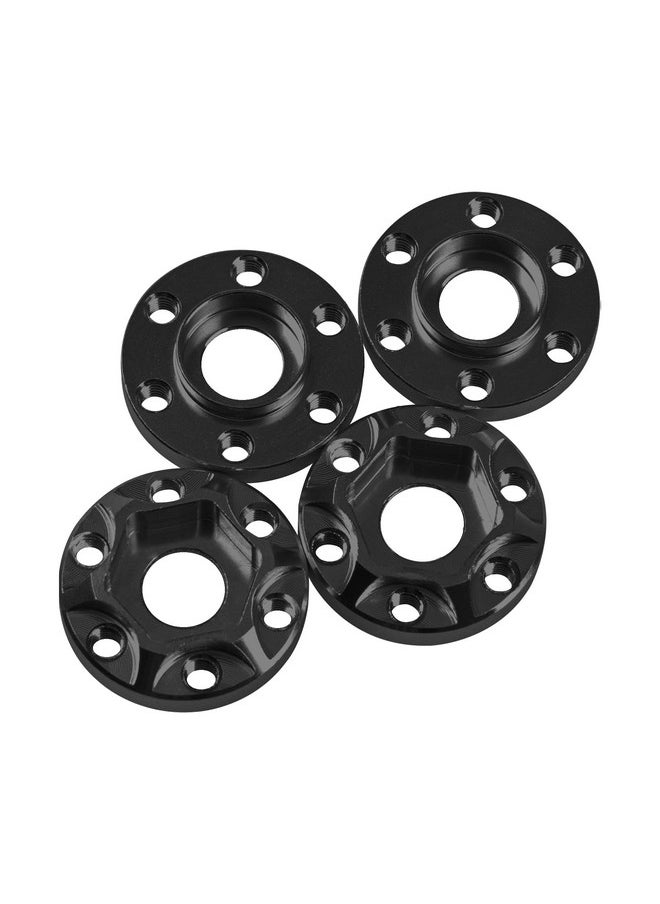Vgoohobby - Metal Rc 12Mm Wheel Hex Hub Extension Combiner Compatible With 1.9/2.2Inch Wheel Rim Axial Scx10 Traxxas Trx4 D90 1/10 Rc Crawler (6Mm, Black) - Image 1