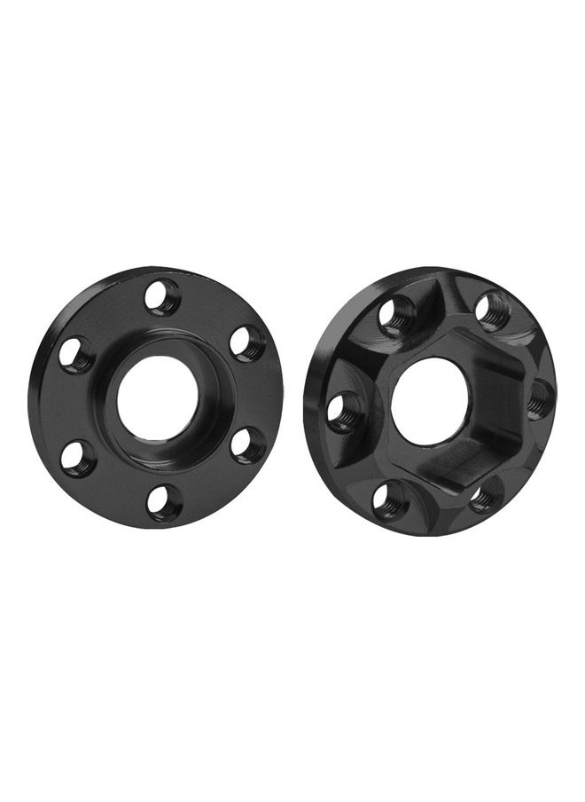 Vgoohobby - Metal Rc 12Mm Wheel Hex Hub Extension Combiner Compatible With 1.9/2.2Inch Wheel Rim Axial Scx10 Traxxas Trx4 D90 1/10 Rc Crawler (6Mm, Black) - Image 1