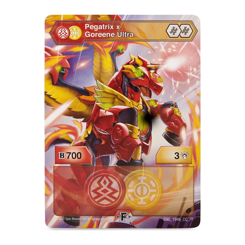 BAKUGAN Bakugan Starter Pack 3-Pack, Fused Pegatrix X Goreene Ultra, Armored Alliance Collectible Action Figures  - Image 5