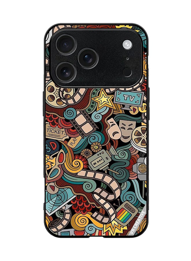 VR CREATIVE Protective Case Cover For Apple iPhone 17 Pro Cinema Design Multicolour